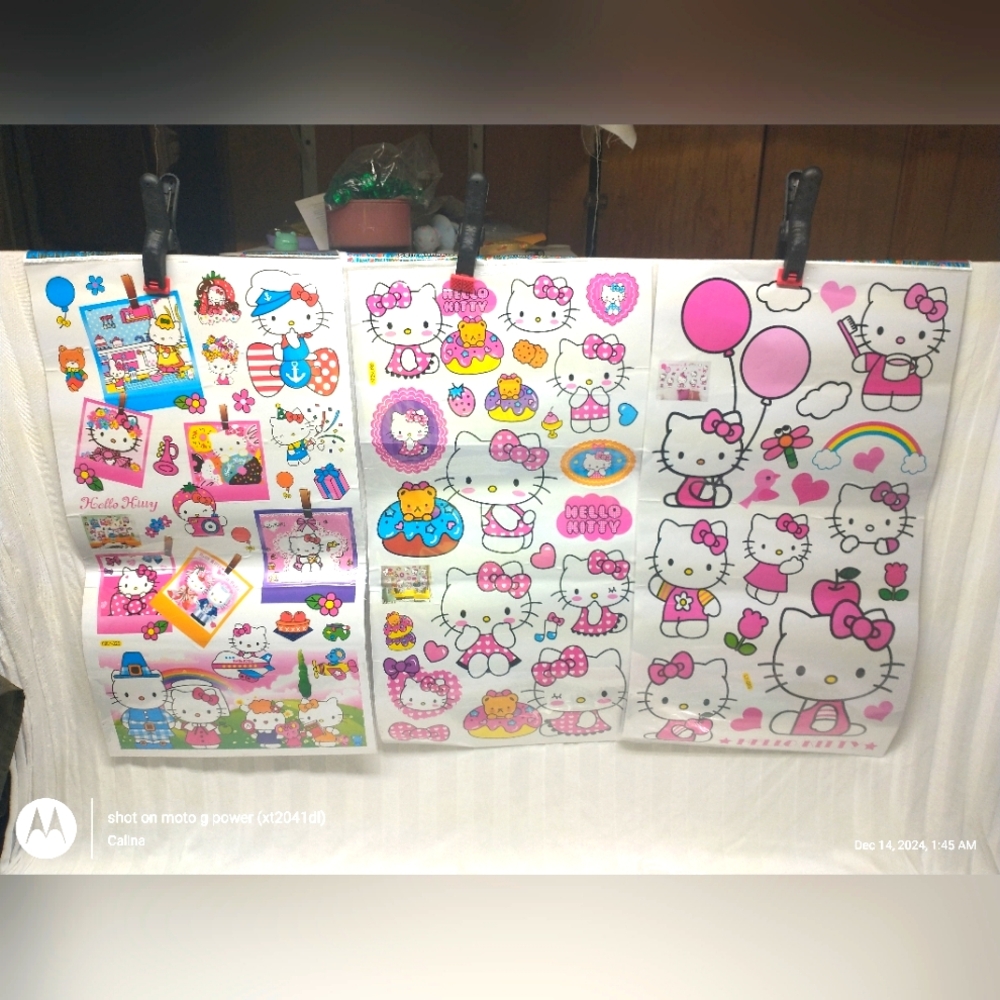 Hello kitty sticker sheets